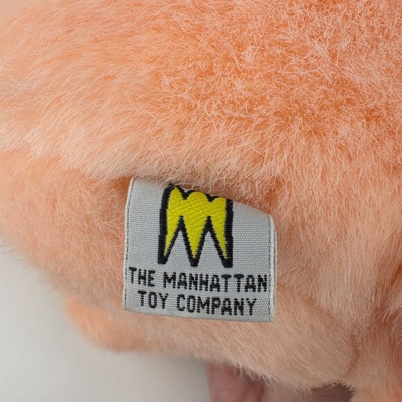 VTG 1994 Manhattan Toy Company 9” Plush Pig Stuffed Animal Toy Pink & Beige - Picture 5 of 8